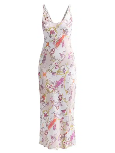 L'Agence Women's Akiya Floral Midi Dress - Multi Baroque Toile - Size XL | Thumbnail 1