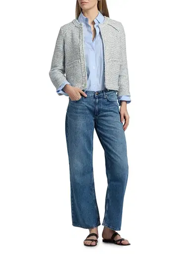 rag & bone Women's Cam Ankle Straight-Leg Jeans - River | Thumbnail 2