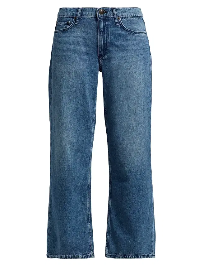 rag & bone Women's Cam Ankle Straight-Leg Jeans - River