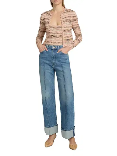 Ulla Johnson Women's Mia Striped Knit Cardigan | Thumbnail 2 Ulla Johnson Women's Mia Striped Knit Cardigan | Thumbnail 2