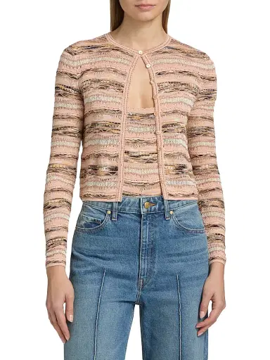 Ulla Johnson Women's Mia Striped Knit Cardigan | Thumbnail 3 Ulla Johnson Women's Mia Striped Knit Cardigan | Thumbnail 3