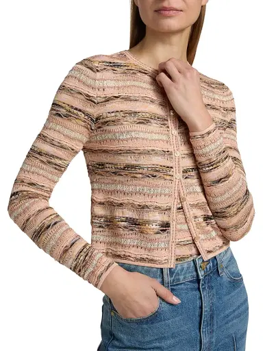 Ulla Johnson Women's Mia Striped Knit Cardigan | Thumbnail 6 Ulla Johnson Women's Mia Striped Knit Cardigan | Thumbnail 6