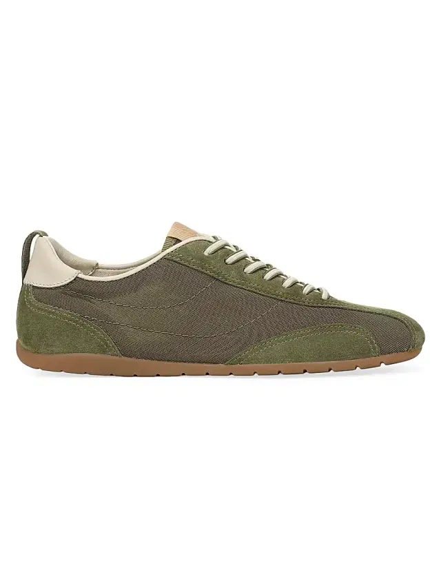 Vince Women's Catalina Suede & Mesh Sneakers - Loden Green