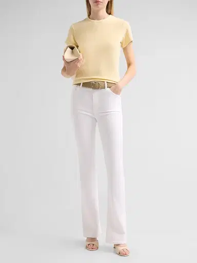 Frame Women's The Terry Baby T-Shirt - Lemon - Size Large | Thumbnail 2