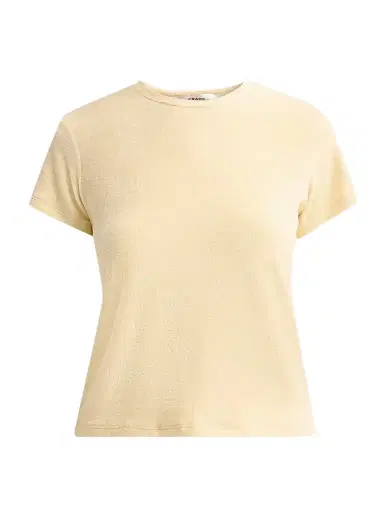 Frame Women's The Terry Baby T-Shirt - Lemon - Size Large | Thumbnail 1