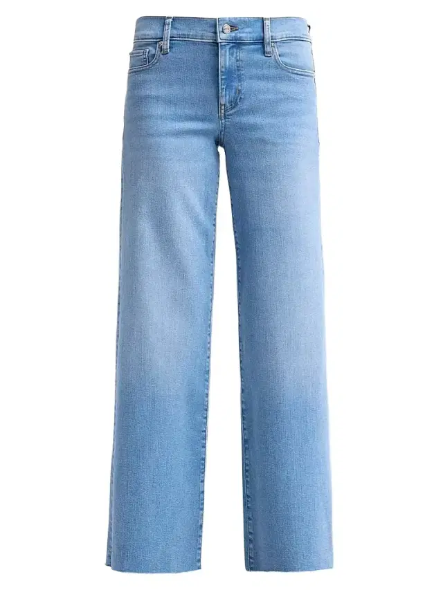 FRAME Women's Low-Rise Le Slim Palazzo Jeans - Honeymoon Raw Fray