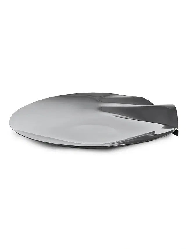 Zaha Hadid Design Serenity Stainless Steel Platter - Silver