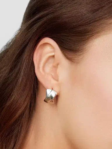 Oradina Women's Kisses Drop Earrings in Sterling Silver - Silver | Thumbnail 3 Oradina Women's Kisses Drop Earrings in Sterling Silver - Silver | Thumbnail 3