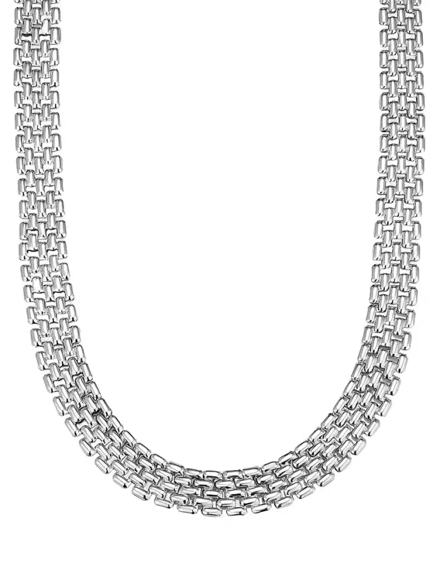 Women's The Panther Necklace in Sterling Silver - Silver