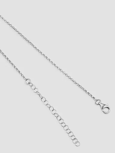 Oradina Women's Cufflink Pendant Necklace in Sterling Silver - Silver | Thumbnail 5 Oradina Women's Cufflink Pendant Necklace in Sterling Silver - Silver | Thumbnail 5