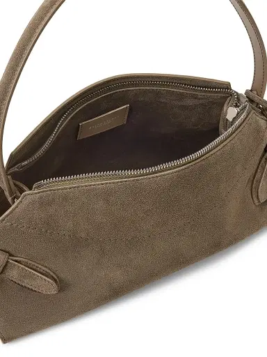 Ralph Lauren Collection Women's The Ralph Suede Shoulder Bag - Dark Taupe | Thumbnail 4