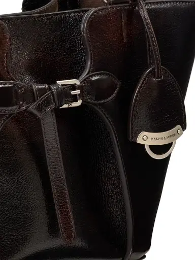 Ralph Lauren Collection Women's The Ralph Mini Belted Leather Tote Bag - Vintage Brown | Thumbnail 7 Ralph Lauren Collection Women's The Ralph Mini Belted Leather Tote Bag - Vintage Brown | Thumbnail 7
