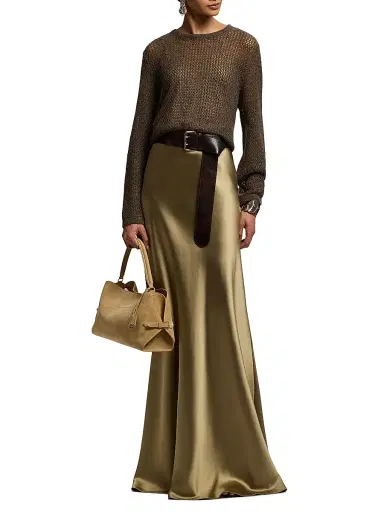 Ralph Lauren Collection Women's The Ralph Suede Shoulder Bag - Tan | Thumbnail 3