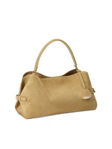 Ralph Lauren Collection Women's The Ralph Suede Shoulder Bag - Tan | Thumbnail 4