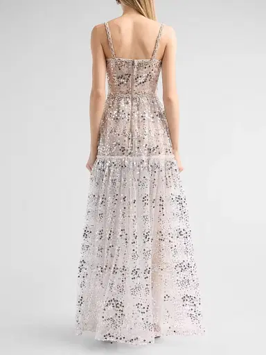 Bronx and Banco Women's Midnight Embellished Gown - White | Thumbnail 3