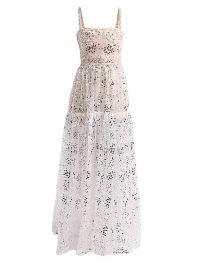 Bronx and Banco Women's Midnight Embellished Gown - White | Thumbnail 1