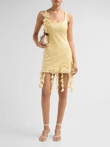 PatBo Women's Iara Sequin Crochet Mini Dress | Thumbnail 2 PatBo Women's Iara Sequin Crochet Mini Dress | Thumbnail 2