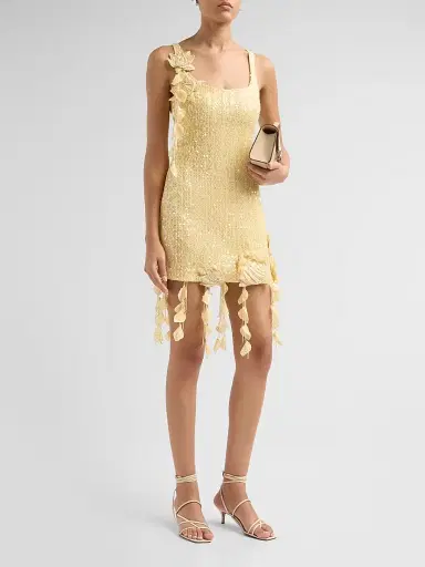 PatBo Women's Iara Sequin Crochet Mini Dress | Thumbnail 4 PatBo Women's Iara Sequin Crochet Mini Dress | Thumbnail 4