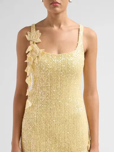 PatBo Women's Iara Sequin Crochet Mini Dress | Thumbnail 5 PatBo Women's Iara Sequin Crochet Mini Dress | Thumbnail 5