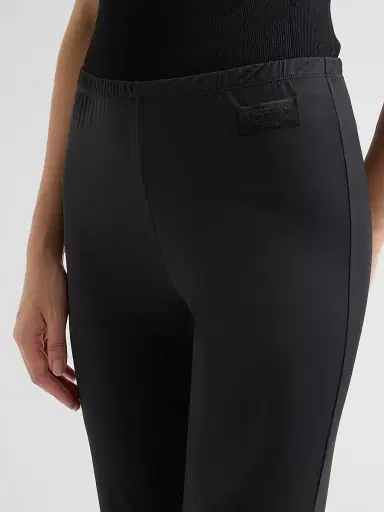MOSCHINO Women's Lace-Trim Microfiber Pajama Pants - Black - Size XL | Thumbnail 5