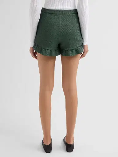 PatBo Women's Cora Ruffle Knit Shorts | Thumbnail 3 PatBo Women's Cora Ruffle Knit Shorts | Thumbnail 3