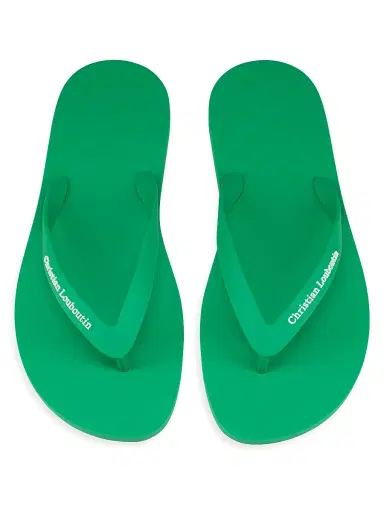 Christian Louboutin Men's Summer Rubber Thong Sandals - Primary Green - Size 13 | Thumbnail 4 Christian Louboutin Men's Summer Rubber Thong Sandals - Primary Green - Size 13 | Thumbnail 4