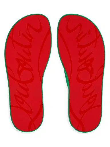 Christian Louboutin Men's Summer Rubber Thong Sandals - Primary Green - Size 13 | Thumbnail 5 Christian Louboutin Men's Summer Rubber Thong Sandals - Primary Green - Size 13 | Thumbnail 5