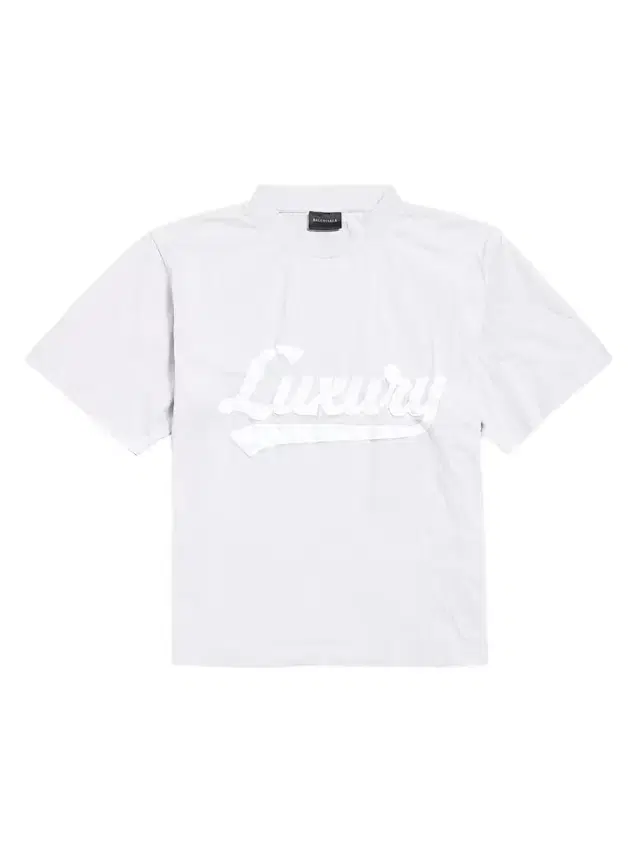 Balenciaga Women's Luxury Script Medium Fit T-Shirt - Dirty White