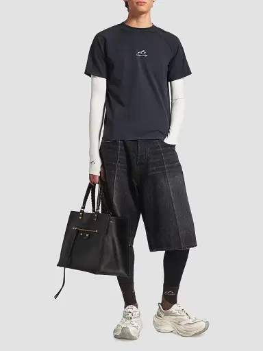 Balenciaga Men's Techwear Long Sleeve T-Shirt | Thumbnail 2