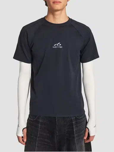 Balenciaga Men's Techwear Long Sleeve T-Shirt | Thumbnail 3