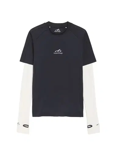 Balenciaga Men's Techwear Long Sleeve T-Shirt | Thumbnail 1