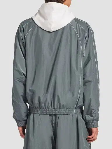 Balenciaga Men's Bodies Tracksuit Jacket - Elephant Grey - Size Small | Thumbnail 5