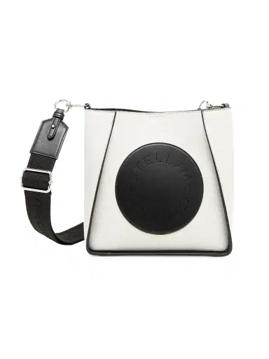 Stella McCartney Women's Logo Cotton Canvas Crossbody Bag | Thumbnail 1 Stella McCartney Women's Logo Cotton Canvas Crossbody Bag | Thumbnail 1