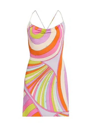 Pucci Women's L'Alba Jersey Satin Minidress | Thumbnail 1 Pucci Women's L'Alba Jersey Satin Minidress | Thumbnail 1
