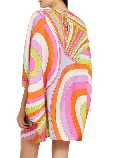 PUCCI Women's L'Alba Abtsract-Print Silk Caftan | Thumbnail 5