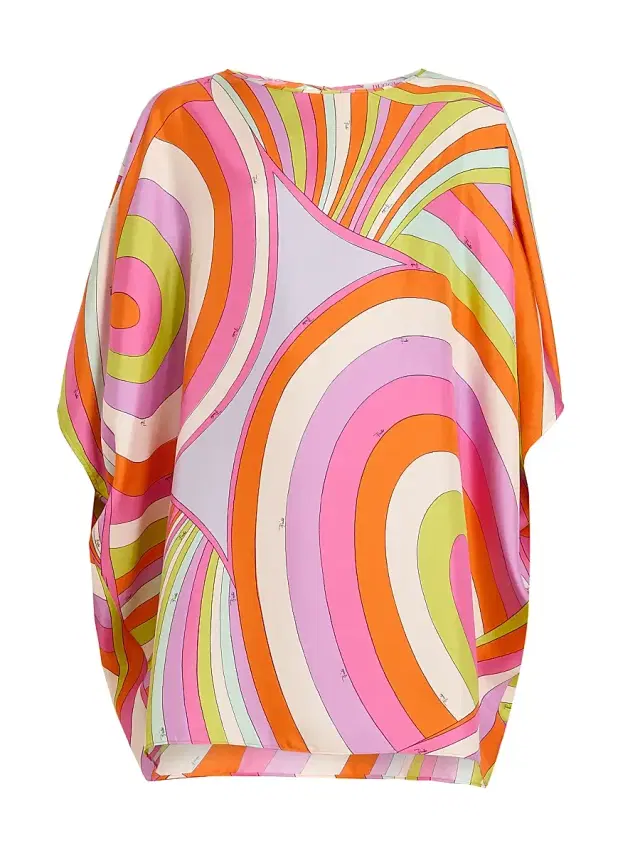 Pucci Women's L'Alba Abtsract-Print Silk Caftan