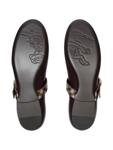Burberry Women's Robin Ballerina Flats - Vineyard Red - Size 11 | Thumbnail 5