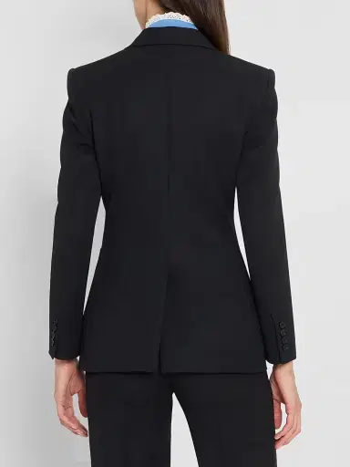 Chloé Women's Single-Breasted Wool Blazer - Black | Thumbnail 3 Chloé Women's Single-Breasted Wool Blazer - Black | Thumbnail 3