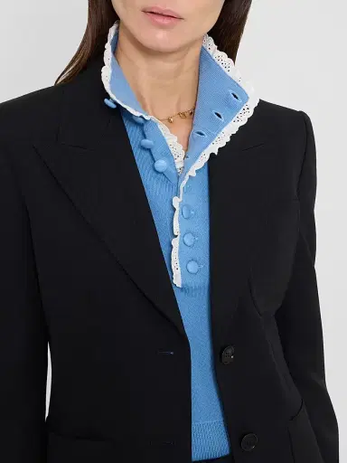 Chloé Women's Single-Breasted Wool Blazer - Black | Thumbnail 5 Chloé Women's Single-Breasted Wool Blazer - Black | Thumbnail 5