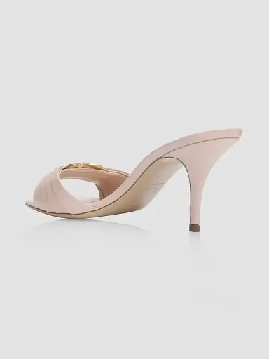 Ferragamo Women's Witty 70MM Patent Leather Mule Sandals with Gancini Ornament | Thumbnail 2