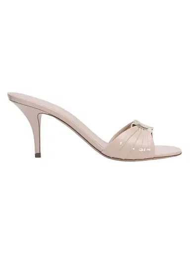 Ferragamo Women's Witty 70MM Patent Leather Mule Sandals with Gancini Ornament | Thumbnail 1