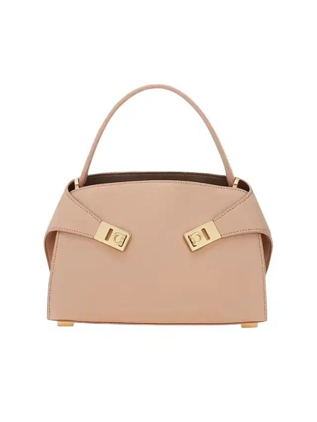 FERRAGAMO Women's Hug Mini Leather Top Handle Bag - Dusty Pink