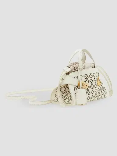 Ferragamo Women's Hug Mini Laser-Cut Leather Top Handle Bag | Thumbnail 5 Ferragamo Women's Hug Mini Laser-Cut Leather Top Handle Bag | Thumbnail 5