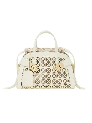 Ferragamo Women's Hug Mini Laser-Cut Leather Top Handle Bag | Thumbnail 1 Ferragamo Women's Hug Mini Laser-Cut Leather Top Handle Bag | Thumbnail 1