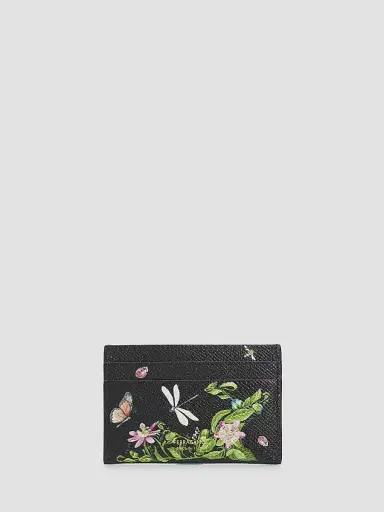 Ferragamo Women's Gancini Eden Shoe Leather Card Case | Thumbnail 3