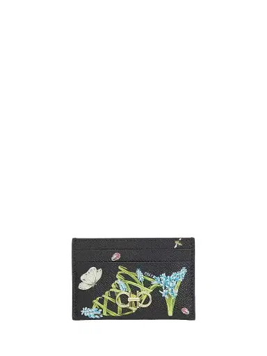 Ferragamo Women's Gancini Eden Shoe Leather Card Case | Thumbnail 1