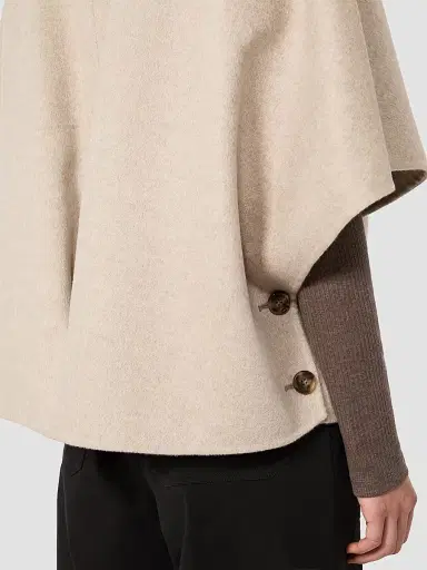 Max Mara Women's Lightweight Cashmere Cape - Stone | Thumbnail 5
