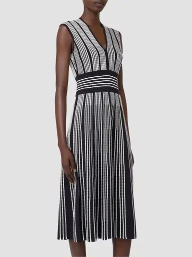Max Mara Women's Sleeveless Viscose Yarn Dress - Ultramarine - Size XL | Thumbnail 3 Max Mara Women's Sleeveless Viscose Yarn Dress - Ultramarine - Size XL | Thumbnail 3