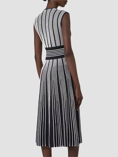Max Mara Women's Sleeveless Viscose Yarn Dress - Ultramarine - Size XL | Thumbnail 4 Max Mara Women's Sleeveless Viscose Yarn Dress - Ultramarine - Size XL | Thumbnail 4