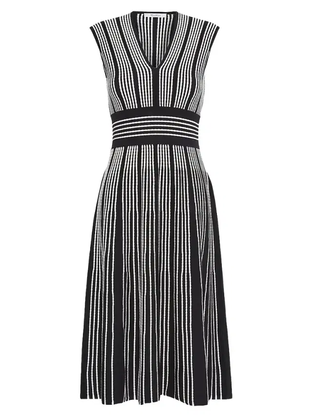 Max Mara Women's Sleeveless Viscose Yarn Dress - Ultramarine